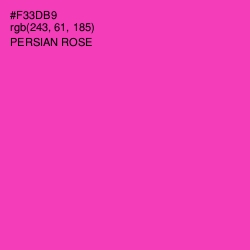 #F33DB9 - Persian Rose Color Image
