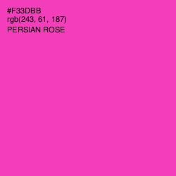 #F33DBB - Persian Rose Color Image