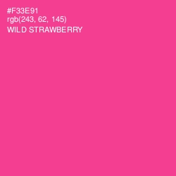 #F33E91 - Wild Strawberry Color Image