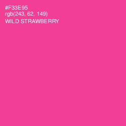 #F33E95 - Wild Strawberry Color Image