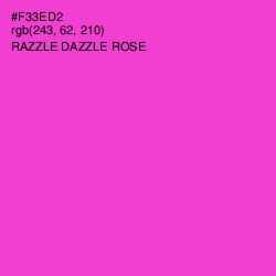 #F33ED2 - Razzle Dazzle Rose Color Image
