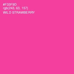 #F33F9D - Wild Strawberry Color Image