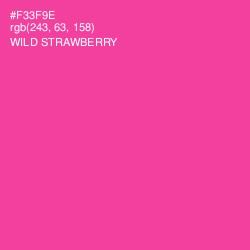 #F33F9E - Wild Strawberry Color Image