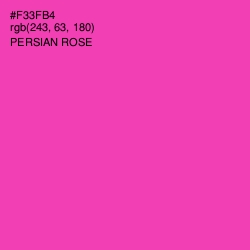 #F33FB4 - Persian Rose Color Image