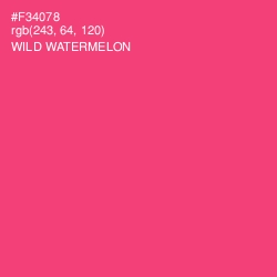 #F34078 - Wild Watermelon Color Image