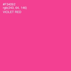 #F34092 - Violet Red Color Image