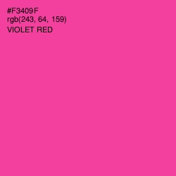 #F3409F - Violet Red Color Image