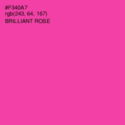 #F340A7 - Brilliant Rose Color Image