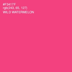 #F3417F - Wild Watermelon Color Image