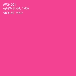 #F34291 - Violet Red Color Image