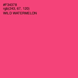 #F34378 - Wild Watermelon Color Image