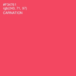 #F34761 - Carnation Color Image