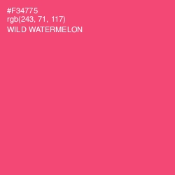 #F34775 - Wild Watermelon Color Image