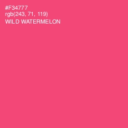 #F34777 - Wild Watermelon Color Image