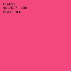 #F34780 - Violet Red Color Image