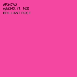 #F347A2 - Brilliant Rose Color Image