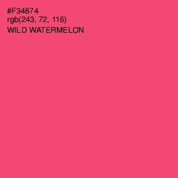 #F34874 - Wild Watermelon Color Image