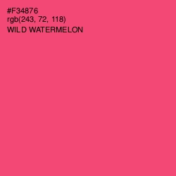 #F34876 - Wild Watermelon Color Image
