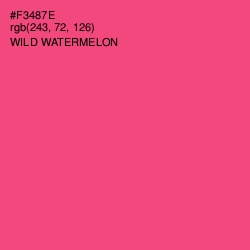 #F3487E - Wild Watermelon Color Image