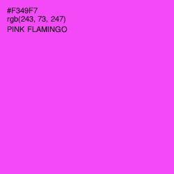 #F349F7 - Pink Flamingo Color Image