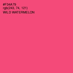#F34A79 - Wild Watermelon Color Image