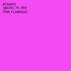 #F34AF3 - Pink Flamingo Color Image