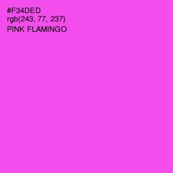 #F34DED - Pink Flamingo Color Image