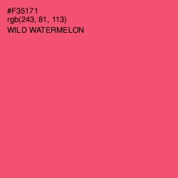 #F35171 - Wild Watermelon Color Image