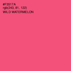 #F3517A - Wild Watermelon Color Image