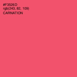 #F3526D - Carnation Color Image