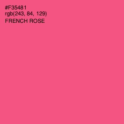 #F35481 - French Rose Color Image