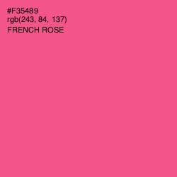 #F35489 - French Rose Color Image
