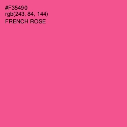 #F35490 - French Rose Color Image