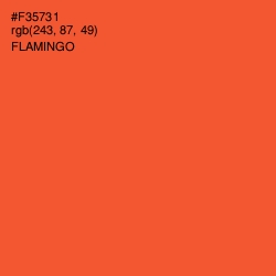 #F35731 - Flamingo Color Image
