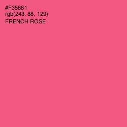 #F35881 - French Rose Color Image