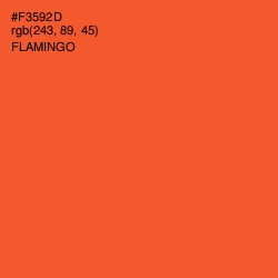 #F3592D - Flamingo Color Image