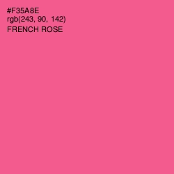 #F35A8E - French Rose Color Image