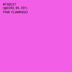 #F35EE7 - Pink Flamingo Color Image