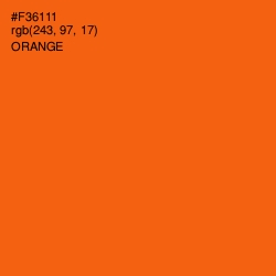 #F36111 - Orange Color Image