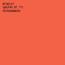 #F36147 - Persimmon Color Image