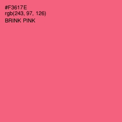 #F3617E - Brink Pink Color Image