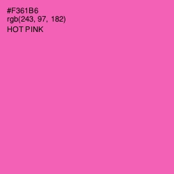 #F361B6 - Hot Pink Color Image