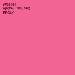 #F36494 - Froly Color Image