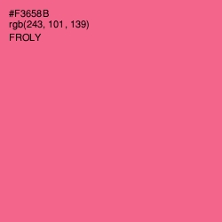 #F3658B - Froly Color Image