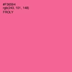 #F36594 - Froly Color Image