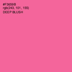#F3659B - Deep Blush Color Image