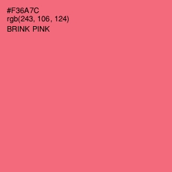 #F36A7C - Brink Pink Color Image