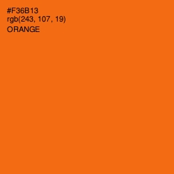 #F36B13 - Orange Color Image