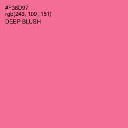 #F36D97 - Deep Blush Color Image