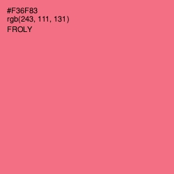 #F36F83 - Froly Color Image